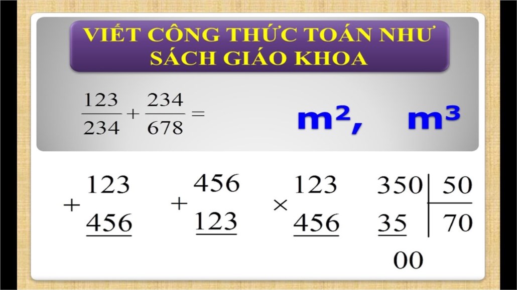 Tổng hợp công thức toán THCS